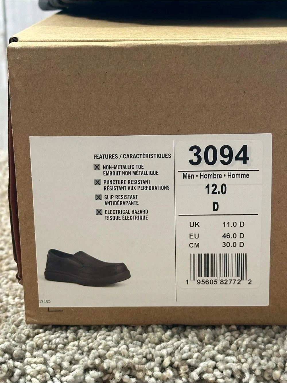 NEW Red Wing Excelon Safety Toe Oxford Men’s Size 12